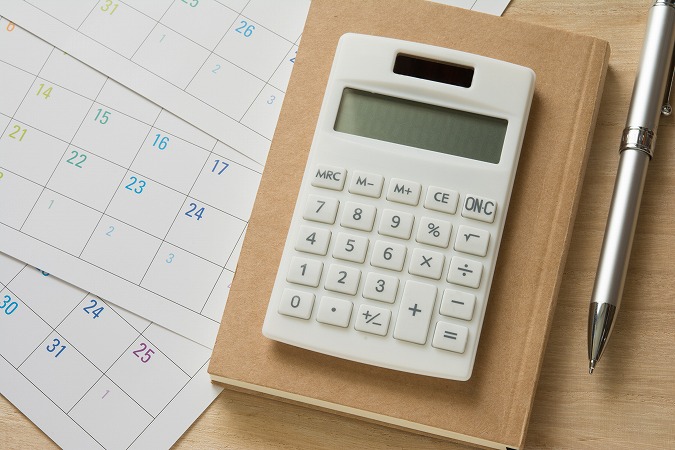 カレンダー電卓